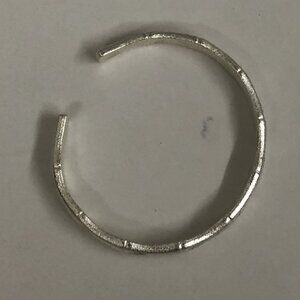 A .999 SILVER PLATED FINE BAMBOO STYLE BRACELET FOR WOMEN, UNBRANDED, PRETTY